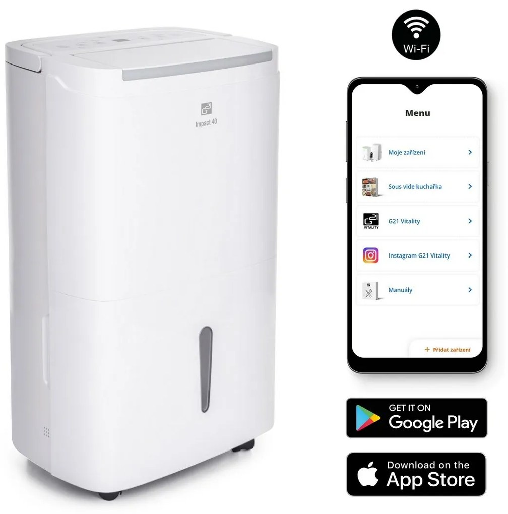 Odvlhčovač G21 Impact s WiFi 40 l/24 h, L