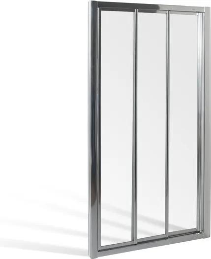 Trojdielne posuvné sprchové dvere DPD3 pre inštaláciu do niky 100 cm | BIANO