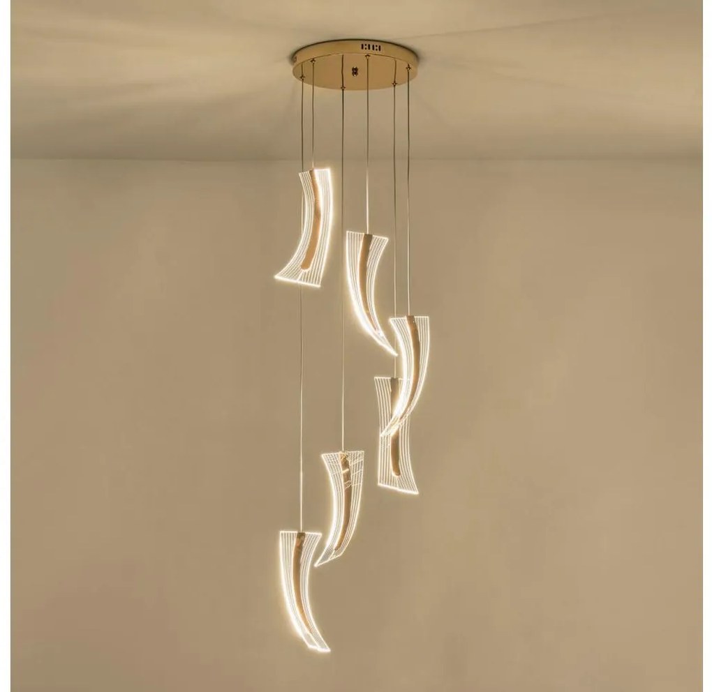 LED Luster na lanku FIRENZE 6xLED/10W/230V 3000K