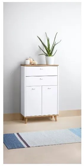 Livarno home Skrinka do kúpeľne Corfu, 60 x 96 x 28 cm + Vysoká skrinka do kúpeľne Corfu, 32 x 180 x 28 cm  (800008575)