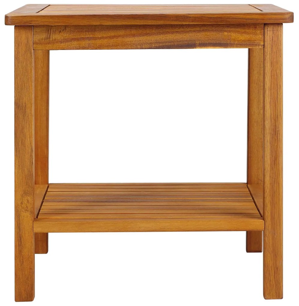 Casaria Drevený odkladací stolík WASHINGTON, 45x45x45cm, hnedá