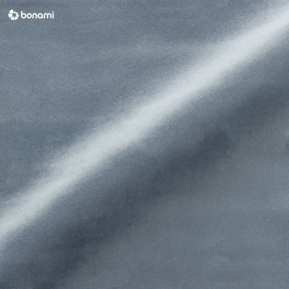 Svetlomodrá čalúnená dvojlôžková posteľ s úložným priestorom s roštom 180x200 cm Kelp – Micadoni Home