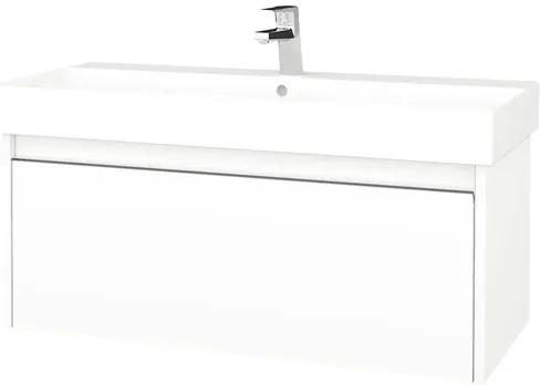 Kúpeľňová skrinka s umývadlom Dřevojas Bono 96x39 cm biela umývadlo Glance 277680