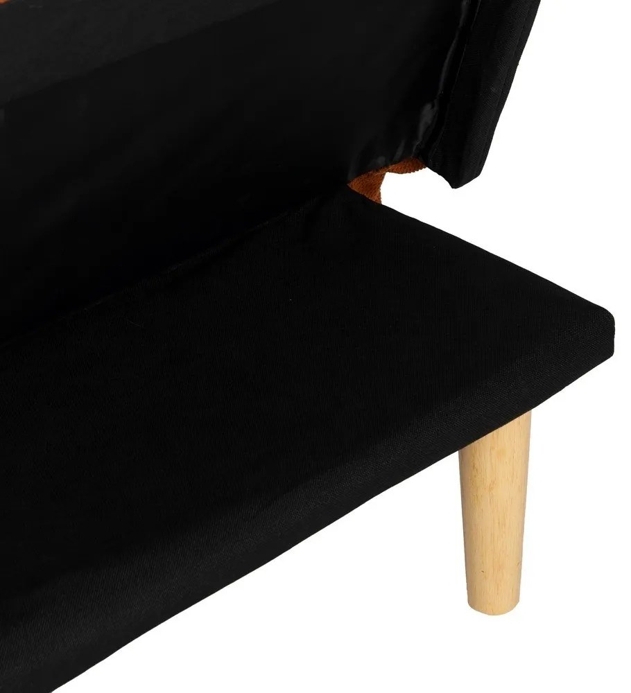 Ženilková rozkladacia pohovka v tehlovej farbe 175 cm – Ixia