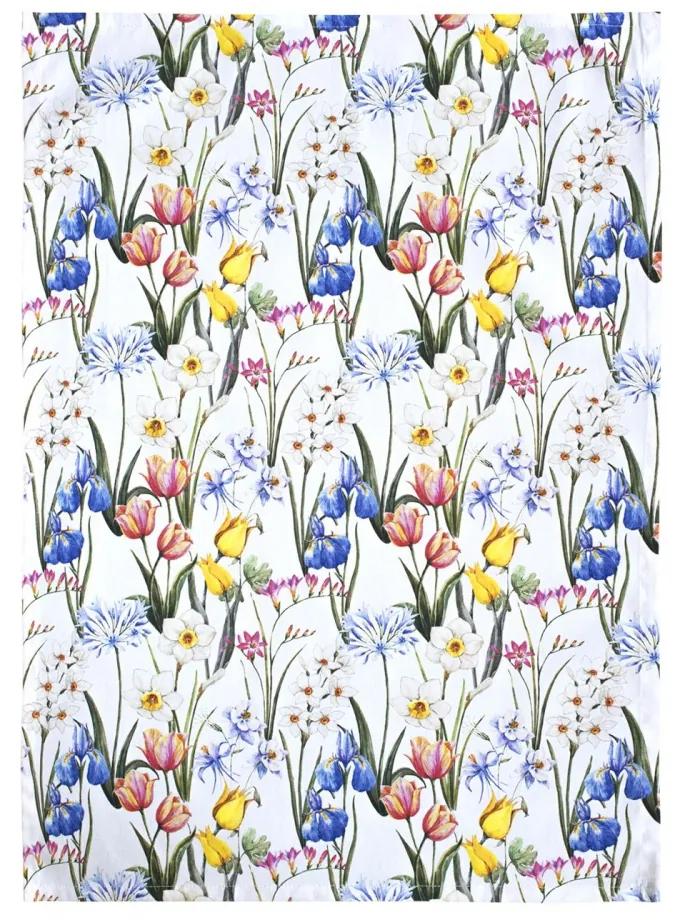 SCANquilt Utierka FLORA irisy, tulipány 50x70 cm