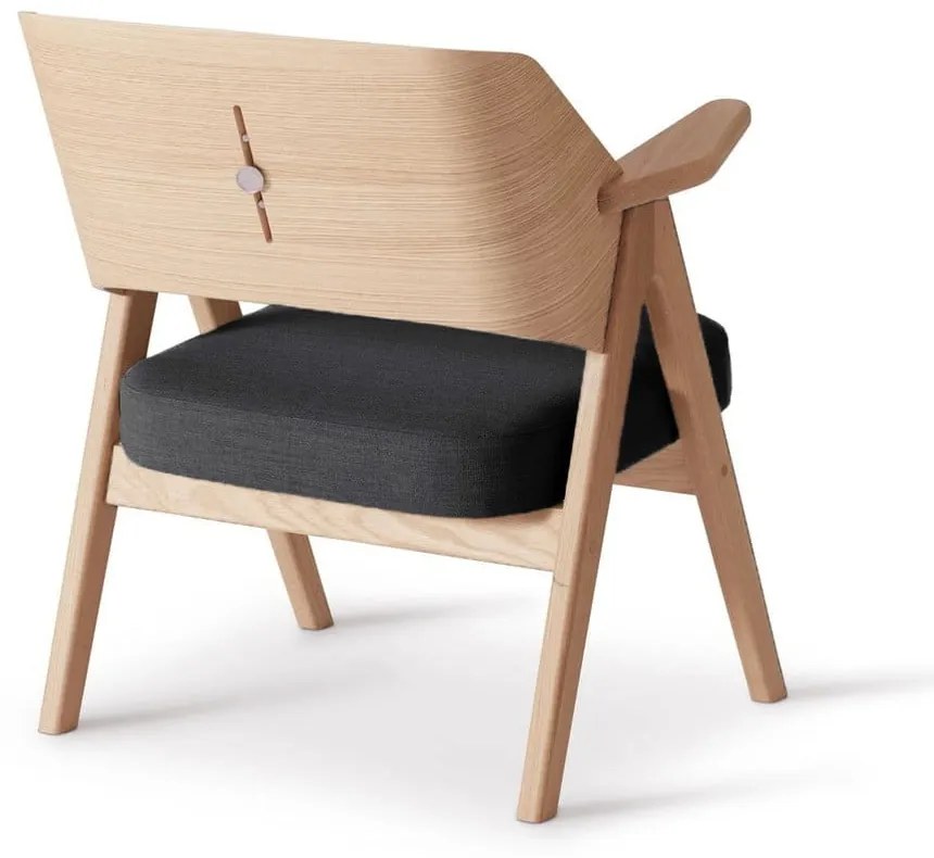 Tmavosivé dubové kreslo Findahl by Hammel