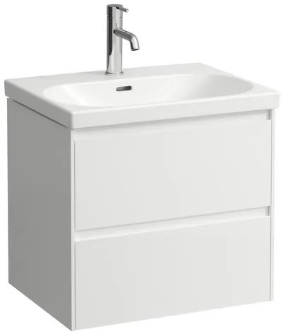 Laufen Lua kúpeľňová skrinka bez umývadla 58,5x51,5x45 cm biela lesk H4035321122611