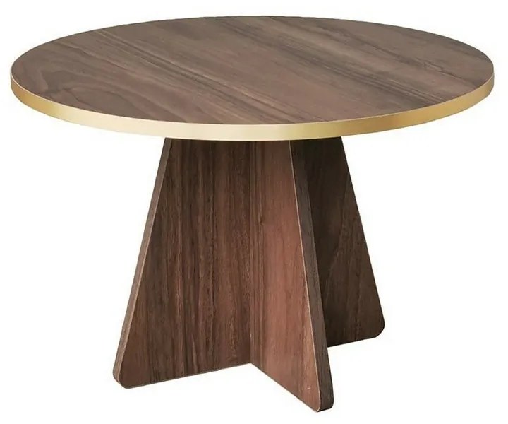 Konferenčný stolík Mushroom Gold and Walnut