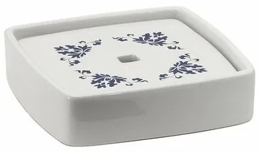 GEDY CX1189 Cixi mydlovnička na postavenie, porcelán, biela/modrá