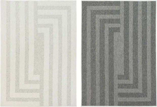 Obojstranný koberec BRUSSELS 205852/10030 sivý / krémový