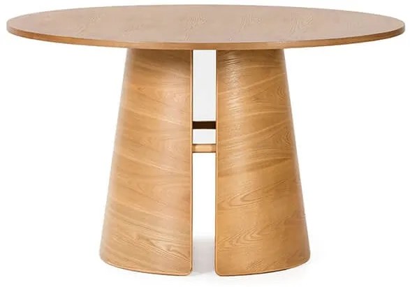 Okrúhly jedálenský stôl cep prírodný ø 137 x 75 cm MUZZA