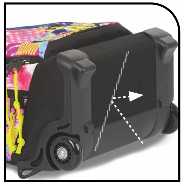 Školská taška koliesková MITAMA Urban Smile