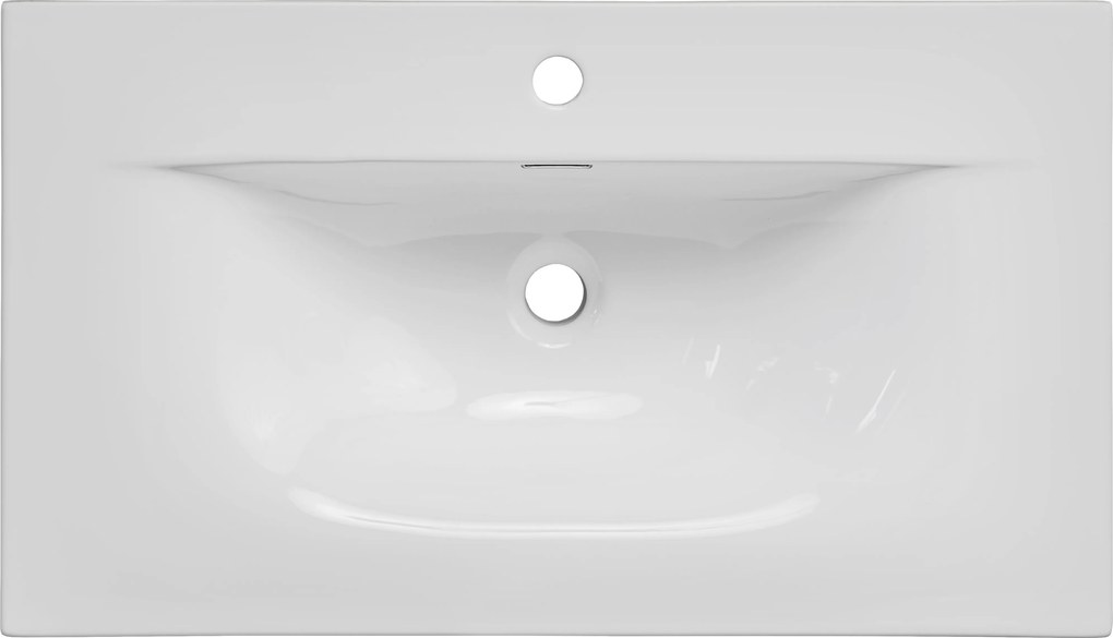 Comad Nábytkové keramické umývadlo SKY 80/DP-8099, 81x46 cm, biela lesklá