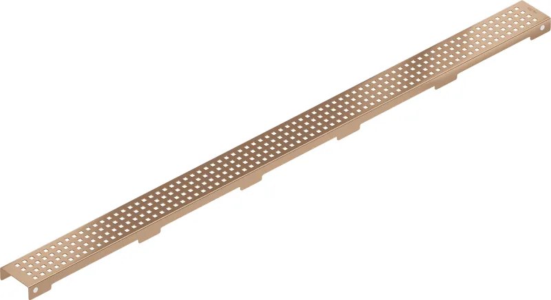 Mexen Flat, krytka pre lineárny podlahový žľab 90 cm, vzor M08, medená matná, 1C25090