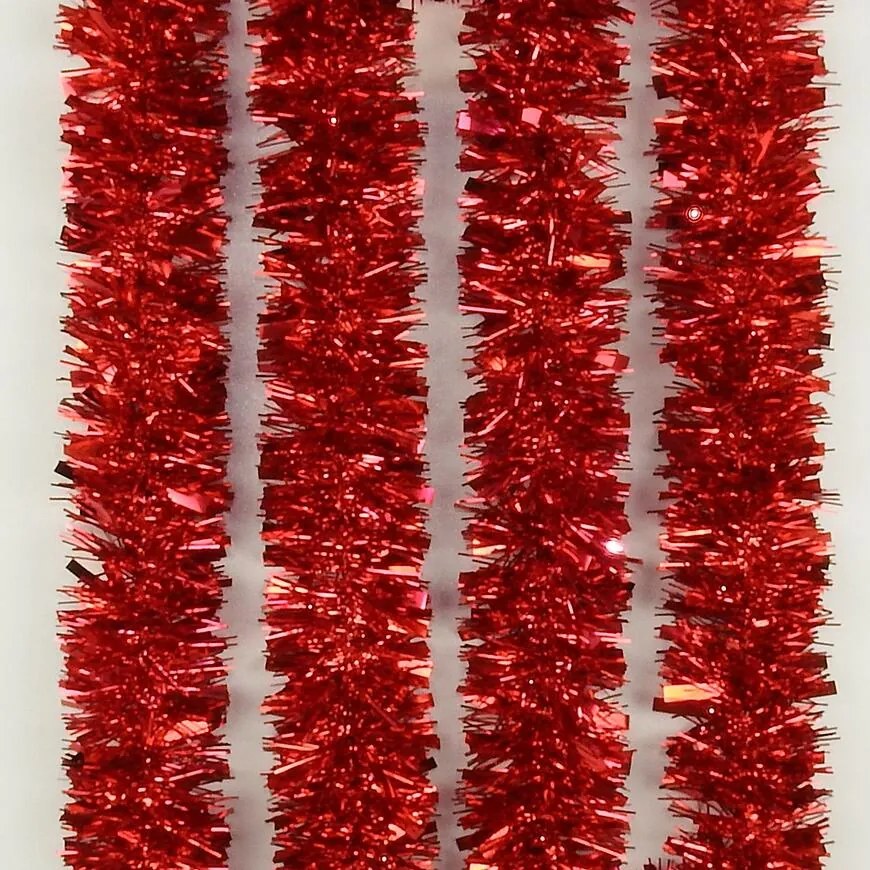 Vianočná girlanda priemer 7 cm dĺžka 2 m červená 10528-02