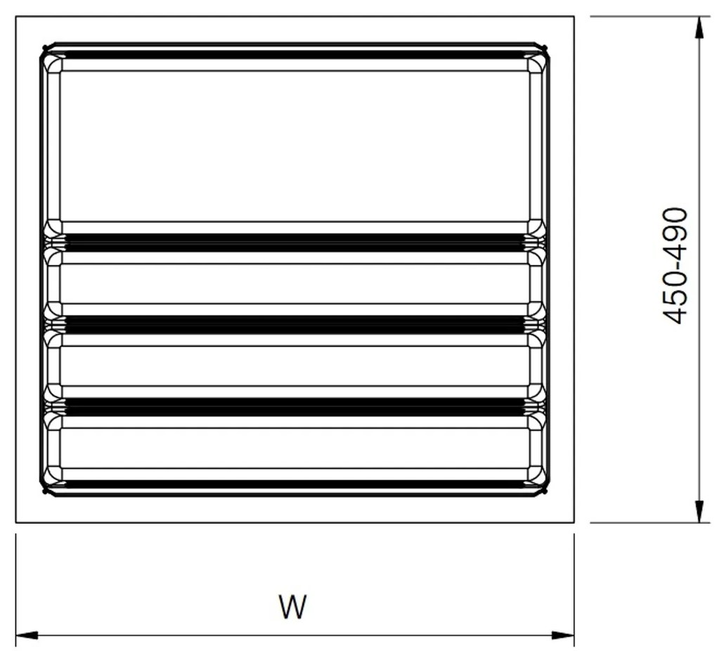 Agoform Príborník Scoop II 90 840 x 490 mm stríbrný