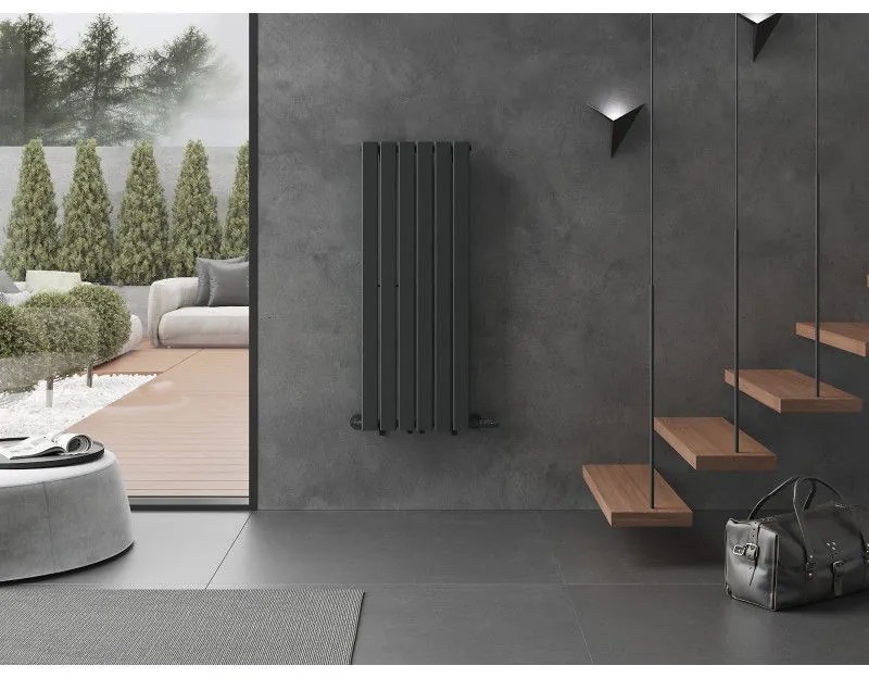 Mexen Boston, vykurovacie teleso 1200x452 mm, 611 W, antracitová, W213-1200-452-00-66