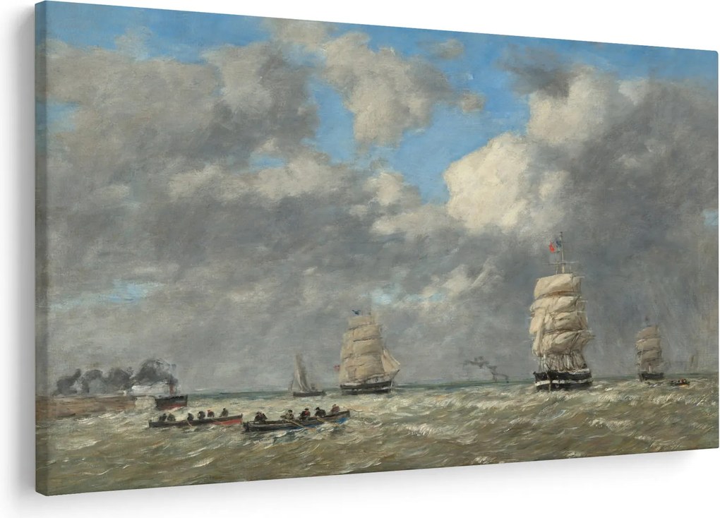Obraz - Eugène Boudin, Le Havre, reprodukcia (90x60 cm)