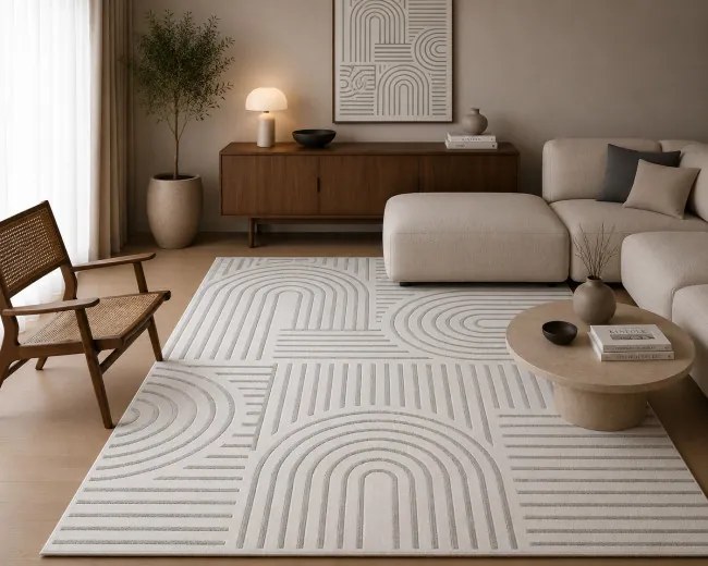 Koberec ZEN GARDEN 2405 biely