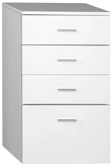 Aqualine Aqualine, ZOJA/KERAMIA FRESH skrinka spodná 50x78x29cm, biela, zásuvková, 50308