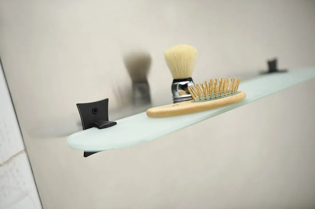 Sapho Sapho, REBECCA držiak uterákov otvorený, čierna, CC006