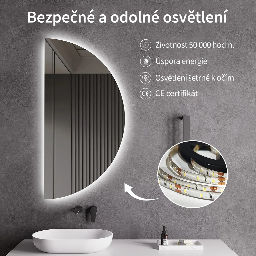 Cerano Mare, LED kúpeľňové zrkadlo 60x120 cm, CER-CER-476693