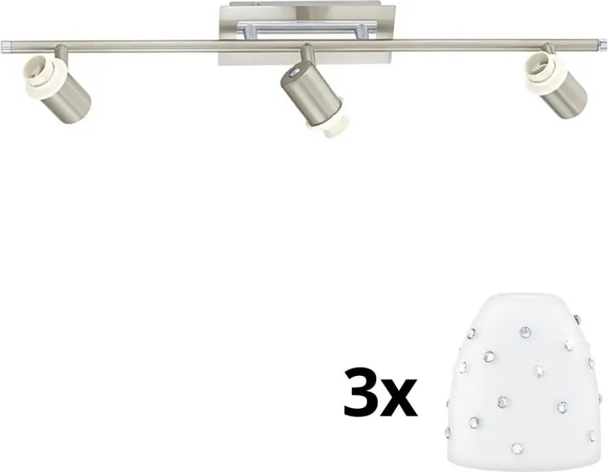 Eglo - LED Bodové svietidlo MY CHOICE 3xE14/40W/230V chróm/biela