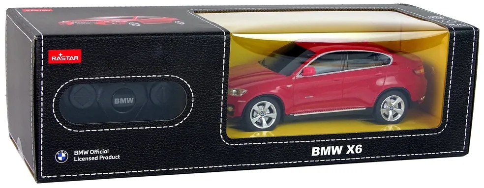 Lean Toys Auto R/C BMW X6 1:24 Rastar - červené