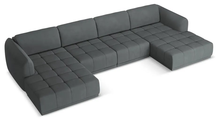 Tmavosivá rohová pohovka Hoku – Makamii