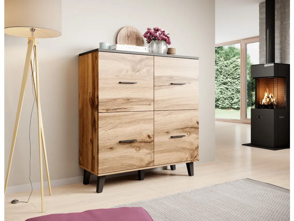 Cama Komoda Lotus 4D - dub