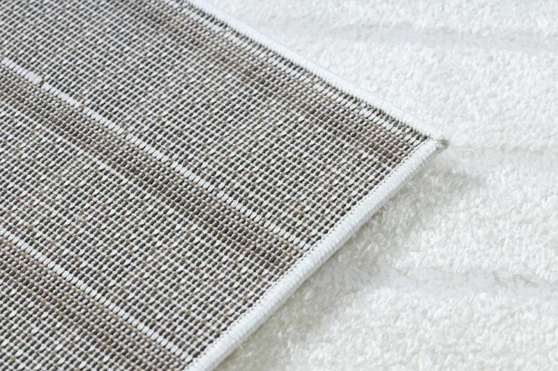 Dywany Łuszczów, Kusový koberec Mode 8586 geometric cream, 120x170, biela, chodba / predsieň