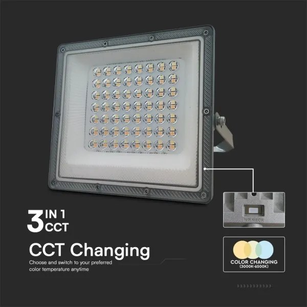 LED Reflektor LED/50W/230V IP65 3000/4000/6500K šedá