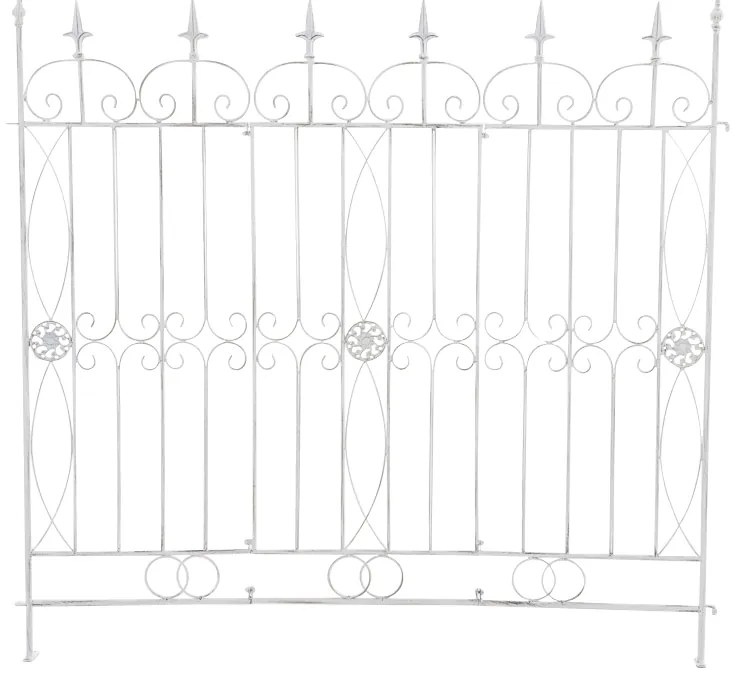 Mriežka na popínavé rastliny Mangold - 115 x 125 cm - Biela antik