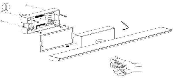 Eglo 98451 - LED RGB stmievateľné kúpeľňové svietidlo LED/15,6W/230V IP44 + diaľkové ovládanie