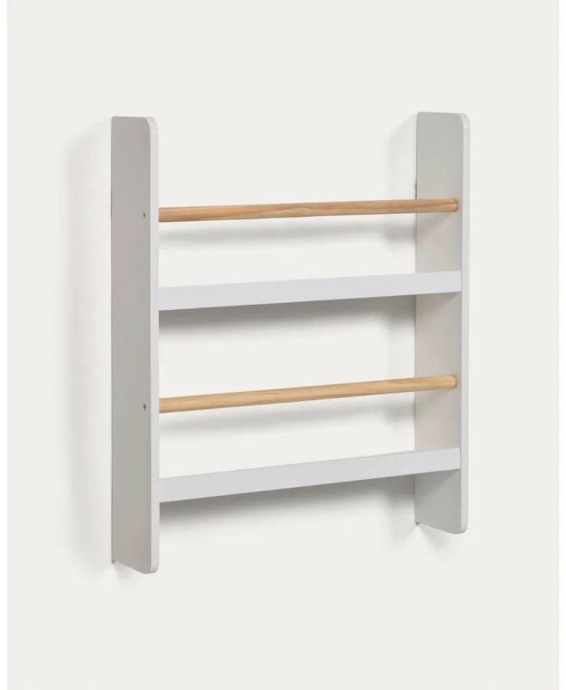 Biela poschodová detská polica 50 cm Gopi – Kave Home