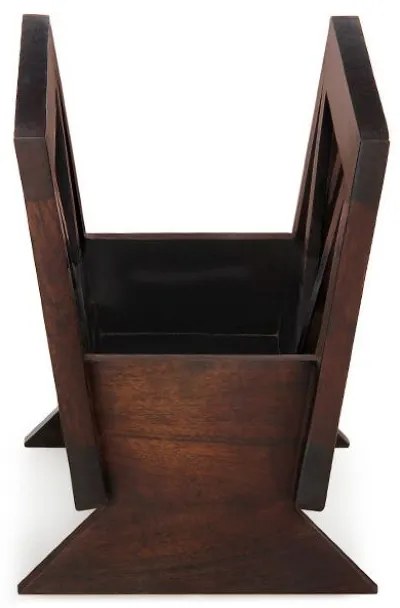 Stojan na noviny Kali 45x35x30 indický masív palisander Natural