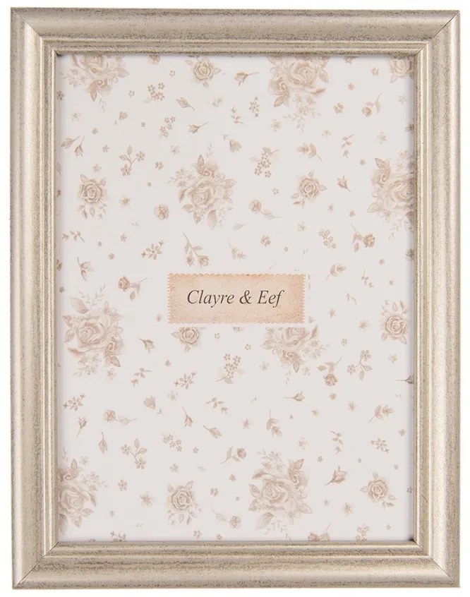 Photo Frame 15x20 Cm Silver Colored Wood Product - 23,00 cm