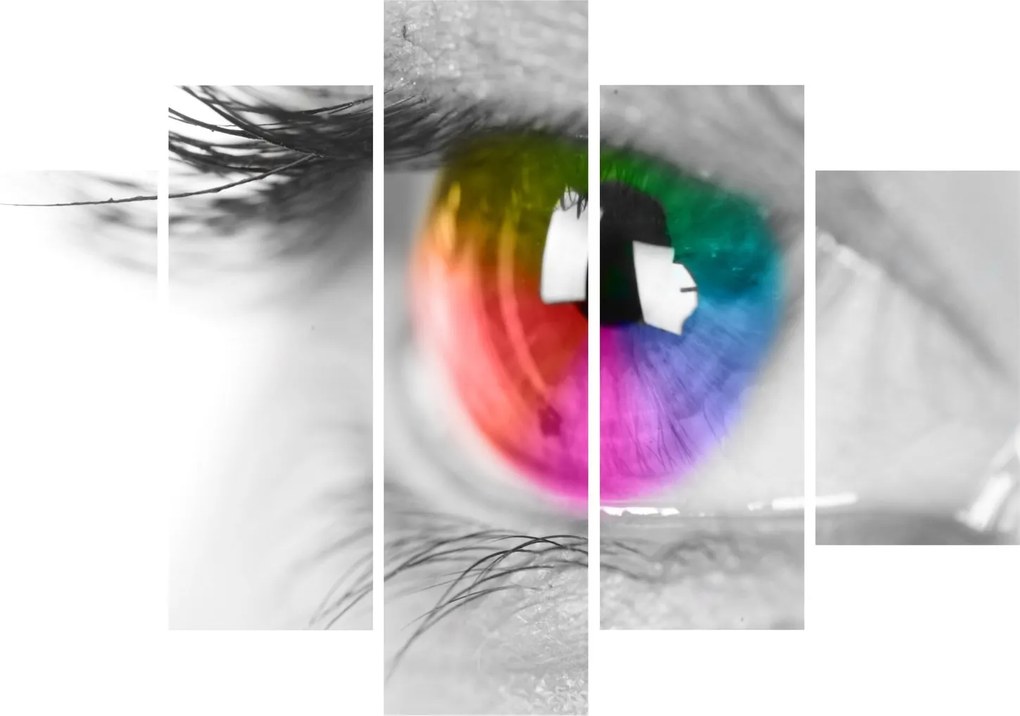 Obraz - Očná dúhovka (150x105 cm)