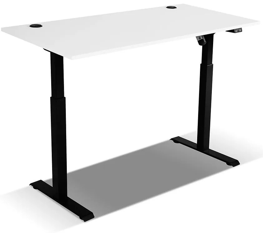Písací stolík s elektrickým regulovaním výšky Malta svetlo sivá typ 151 (pracovná doska 28 mm)