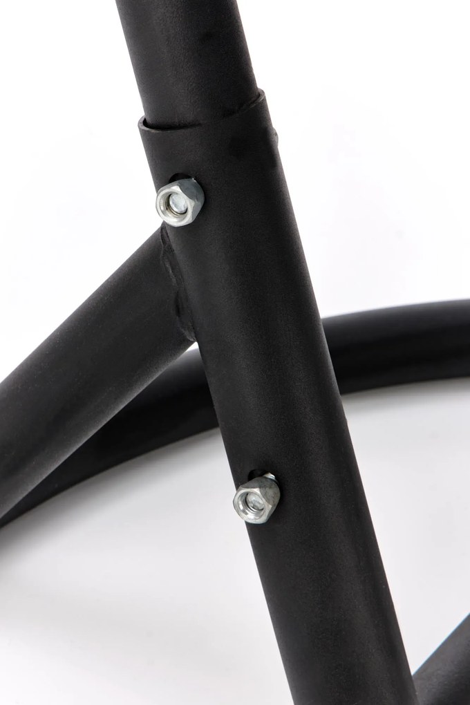 Závesné hojdacie kreslo EGGY šedé/čierne