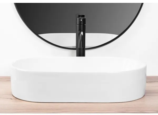 REA-U9108 - Umývadlo na dosku LAYLA 30x53 cm keramika/lesklá biela