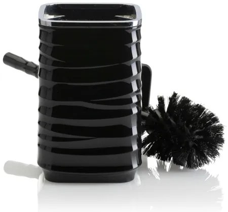 Kúpeľňový set WAVE 5 ks čierna/chróm