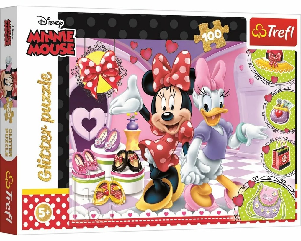 TREFL Třpytivé Minnie a Daisy 100 dielov