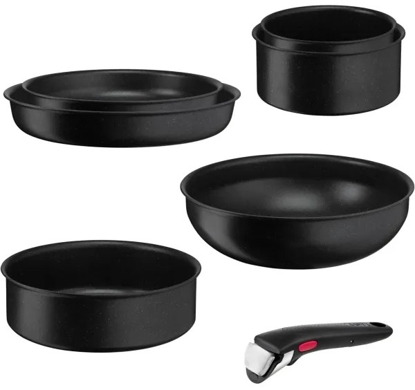 Tefal - Sada riadu 7 ks INGENIO BLACK STONE