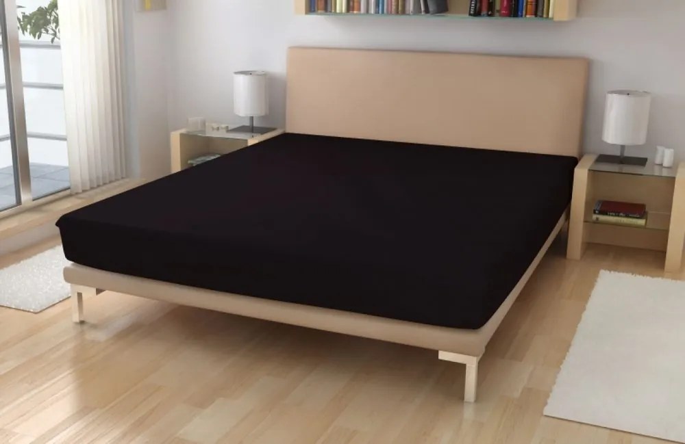 Polášek Jersey plachta s elastanom - Modrá | 90 x 200 cm