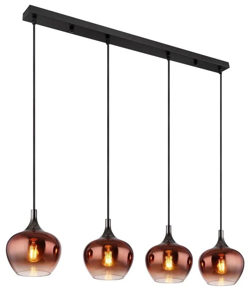 Globo 15548-4HG - Luster na lanku MAXY 4xE27/40W/230V medená