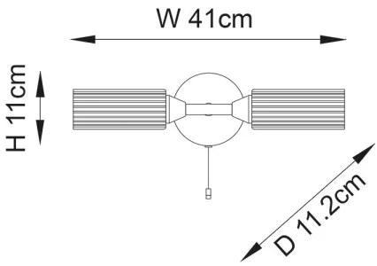 Endon 97172 - Kúpeľňové nástenné svietidlo NATORI 2xG9/3W/230V IP44 lesklý chróm