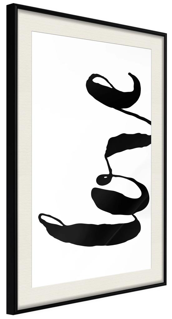 Artgeist Plagát - Black Love [Poster] Veľkosť: 20x30, Verzia: Zlatý rám