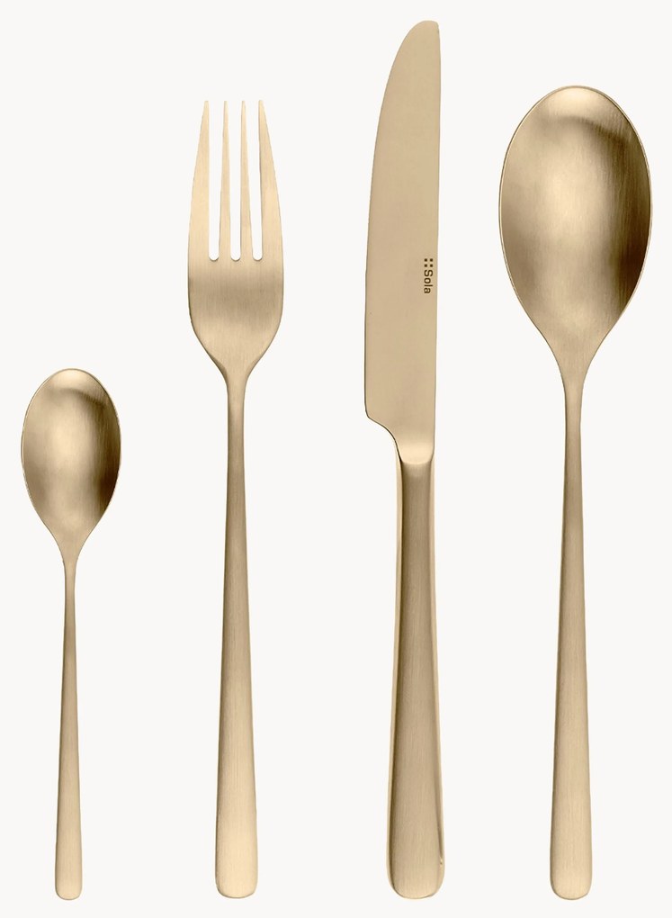 Súprava príborov Anemone, 4 osoby, 16 ks