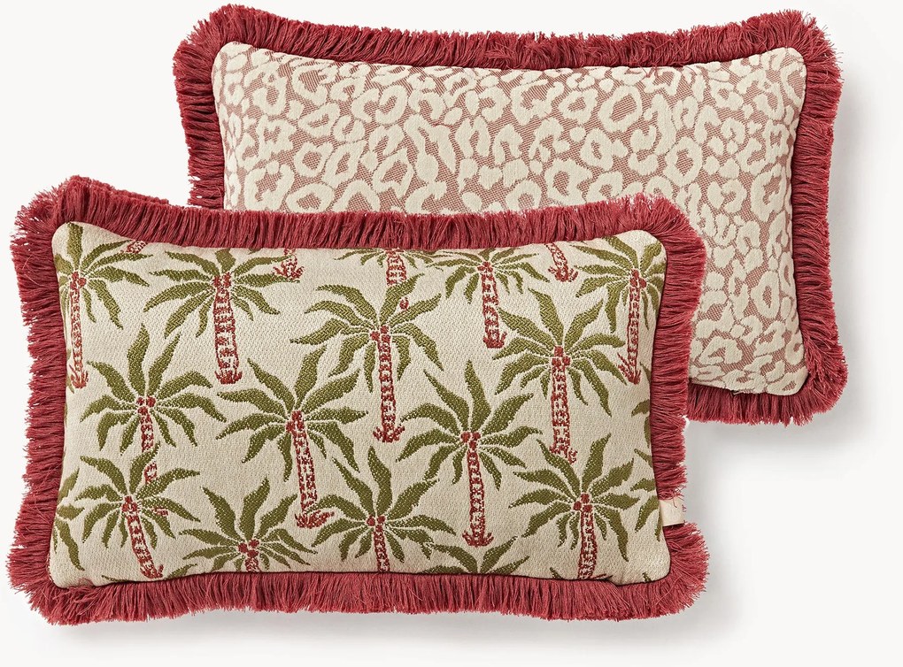 Ručne vyrobený exteriérový obojstranný vankúš Laura